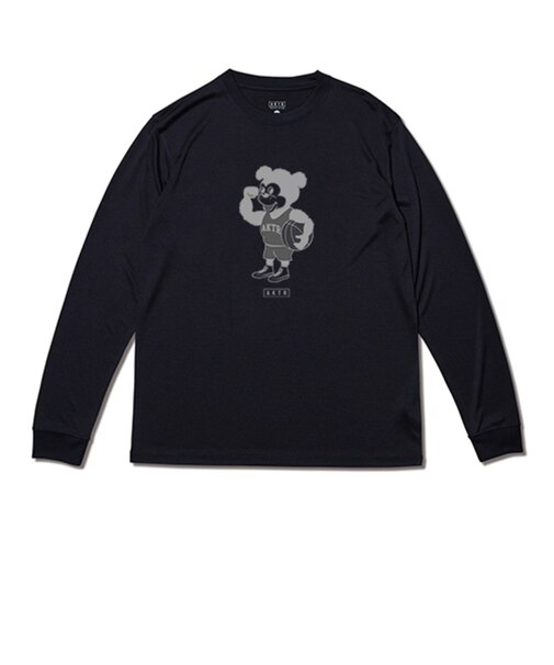 アクター（AKTR）バスケットボールウェア ベーシック NICK 長袖 スポーツ Tシャツ 526-002005 BK