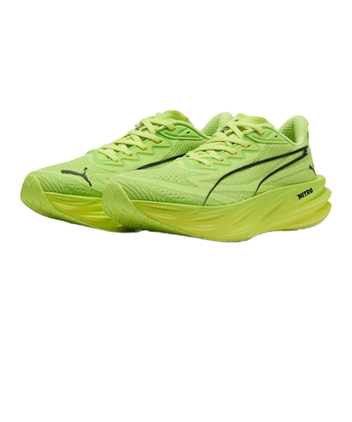 プーマ（PUMA）ランニングシューズ ジョギングシューズ ディヴィエイト ピュア ニトロ フラッシュグリーン 31390511 スポーツ シューズ