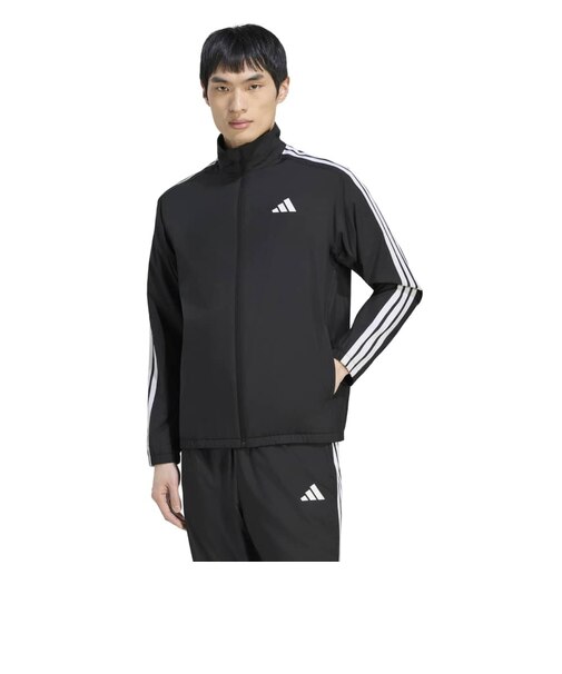 アディダス（adidas）マストハブ スリーストライプス 起毛トリコット裏地 フルジップジャケット DVL44-KW3357