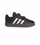 アディダス（adidas）ジュニア スポーツシューズ VLコート 3.0 スケートボーディング キッズ ブラック ホワイト NJX08-ID9156  ベルト…