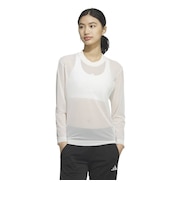 アディダス(adidas)ソフト リュクス レギュラーフィット メッシュ長袖Tシャツ MME67-KG9421