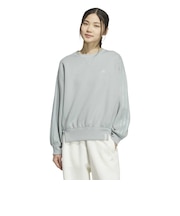 アディダス(adidas)エッセンシャルズ プラス スリーストライプス スペーサーニット ルーズフィット クルーネック プルオーバー HQ175-KF8241