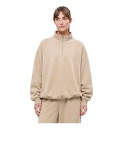 ダンスキン(DANSKIN)コージースウェット ハーフジップ トップ DSWH226019-BEIGE
