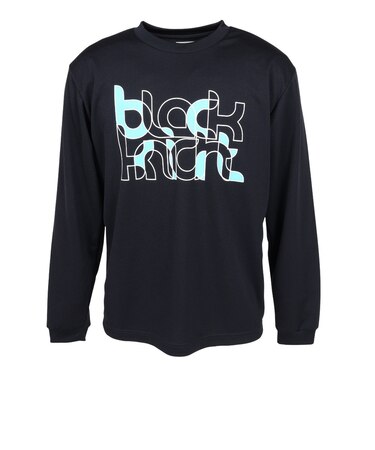 バドミントンウェア ドライ長袖Tシャツ T-6201U-BLA