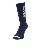 エクストララージ(XLARGE)STANDARD ロゴソックス 101254054002-NAVY