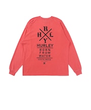 ハーレー(HURLEY)ピグメント オーバーサイズ ロングスリーブTシャツ MCLS262031-PNK