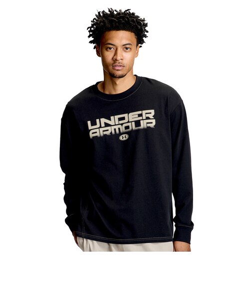 アンダーアーマー（UNDER ARMOUR）ヘビーウエイト オーバーサイズド ロングスリーブ Tシャツ 6016842 008