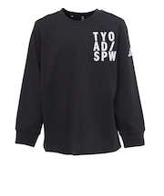 アディダス（adidas）ジュニア シングルジャージー 長袖 Tシャツ TV519-KF6173
