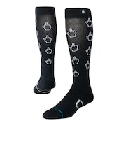 スタンス(STANCE)スノーボード スキー用ソックス カーソル ミッド ポリ スノー A758C26CUR BLK