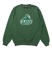 エクストララージ(XLARGE)SLANTED OG クルーネックスウェット 101263012001-GREEN