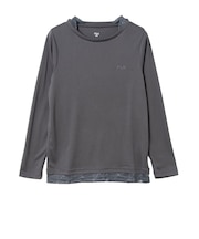 フィラ（FILA）テニスウェア レディース 長袖フェイクTシャツ CE6FAW047-DGY