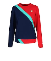 フィラ(FILA)テニスウェア ロングスリーブシャツ CZ6FGW008-RD0