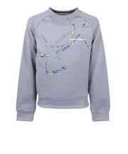 アンダーアーマー(UNDER ARMOUR)ジュニア TECH TERRY S BL クルースウェット 6020416 035