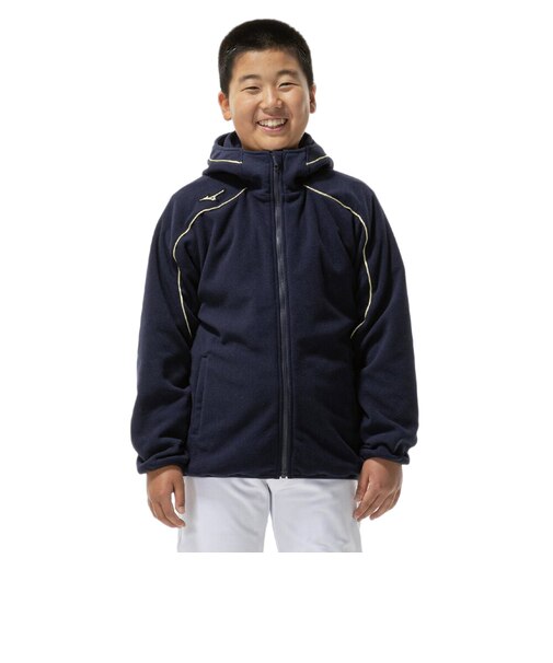 ミズノ（MIZUNO）ジュニア 野球ウェア グローバルエリート 厚手 フリースフーディ 12JEDK4014