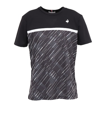 ルコックスポルティフ（lecoqsportif）テニスウェア ゲームシャツ LN6FHT25U BK00