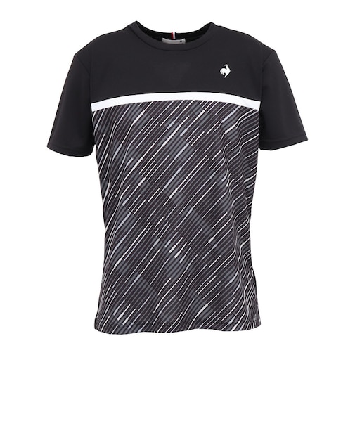 ルコックスポルティフ（lecoqsportif）テニスウェア ゲームシャツ LN6FHT25U BK00
