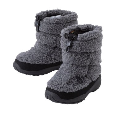 ザ・ノース・フェイス(THE NORTH FACE)ジュニア ブーツ ヌプシ ブーティ VII フリース グレー NFJ52373 MK ウィンターブーツ ボ…
