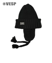 ベスプ(VESP)帽子 Ear Boa ニット ビーニー VPMB1040BK