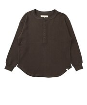 エルケクス(ELKEX)ワッフルヘンリー長袖Tシャツ EKL6FA0051 BRN