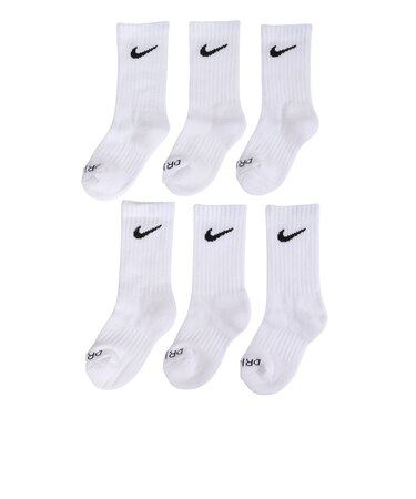 ナイキ（NIKE）ジュニア NHB PERFORMANCE BASIC クルーソックス 6足組 RN0019-001