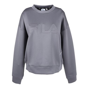 フィラ（FILA）テニスウェア レディース クルーネックトレーナー CE6FBW044-DGY