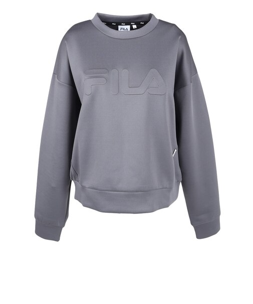 フィラ（FILA）テニスウェア レディース クルーネックトレーナー CE6FBW044-DGY