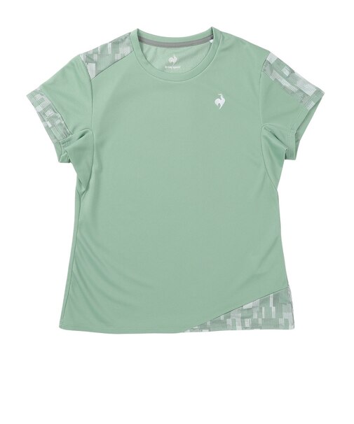 ルコックスポルティフ（lecoqsportif）テニスウェア ゲームシャツ LN6FHT22L GR00