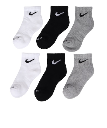 ナイキ（NIKE）ジュニア NHB PERFORMANCE BSIC QUARTR ソックス 6足組 UN0018-G0E