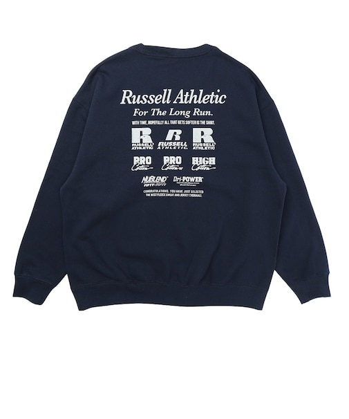 ラッセル（RUSSELL）裏起毛アーカイブクルーネックスウェット RBM26F0006 NVY