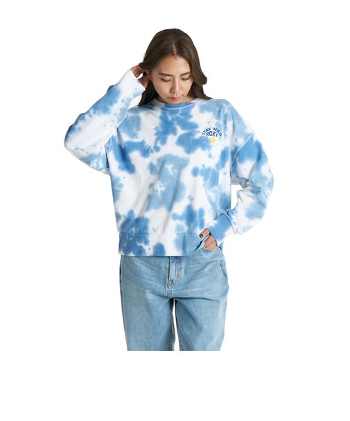 ロキシー（ROXY）STAY WILD ロングスリーブT レトロプリント長袖Tシャツ 26FW RLT264009 NVY