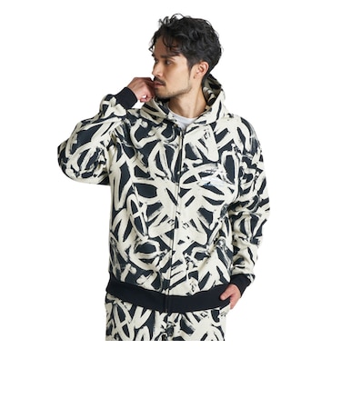 クイックシルバー（Quiksilver）WR BONDING ZIP パーカー 26FW QZP264001 BLK2
