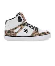 ディーシーシューズ(DC SHOES)スニーカー ピュア ハイトップ SE SN 26FW ホワイト ブラウン DM264303 WCO ボーダーシューズ …