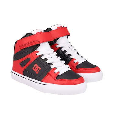 ディーシーシューズ（DC SHOES）ジュニア スニーカー ボーイズ KS  SE EV SN  ブラック レッド 26FW DK264004 609 ボーダ…