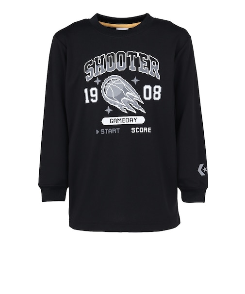 コンバース（CONVERSE）バスケットボールウェア ジュニア プリントロングスリーブTシャツ CB462358L-1915