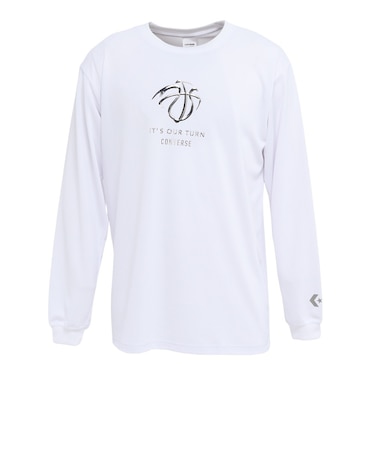 コンバース（CONVERSE）バスケットボールウェア プリントロングスリーブTシャツ CB262364L-1100