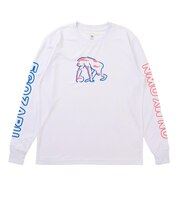 エゴザル(EGOZARU)レトロスーベニア スリーブプリント ロングスリーブTシャツ EZFW26ULS018C002