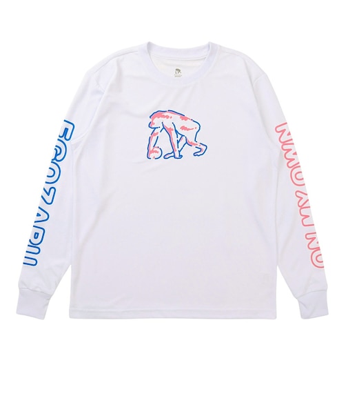 エゴザル（EGOZARU）レトロスーベニア スリーブプリント ロングスリーブTシャツ EZFW26ULS018C002