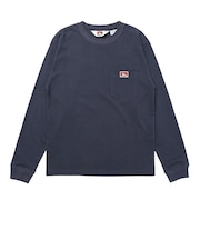 ベンデイビス（BEN DAVIS）ポケット付きロンT 長袖Tシャツ 26780027-NVY