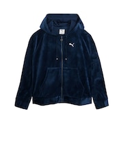 プーマ(PUMA)ESS エレベーテッド ベロア フルジップ フーディ 638513 73 DBLU