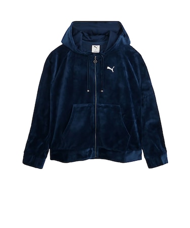 プーマ（PUMA）ESS エレベーテッド ベロア フルジップ フーディ 638513 73 DBLU