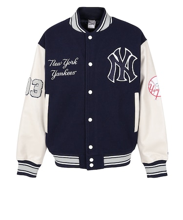 エムエルビー（MLB）野球ウェア ニューヨーク・ヤンキース Varsity ジャケット ML2326FW0003-NVY-NY