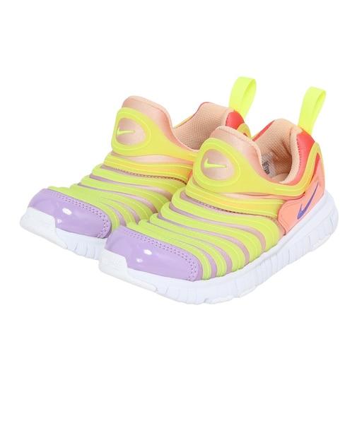 ナイキ(NIKE)ジュニアスニーカー スポーツシューズ ダイナモ フリー PS レッド イエロー 343738-643 スポーツ カジュアル シューズ