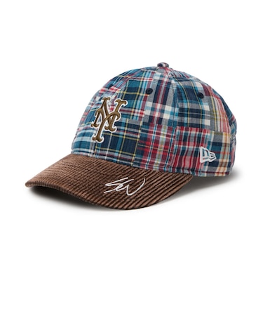 ニューエラ（NEW ERA）帽子 9THIRTY Sean Wotherspoon ニューヨーク・メッツ マドラスチェック ブラウンコーデュロイバイザー 15…