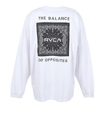 ルーカ（RVCA）BANDANA BALANCE CRAST 長袖Tシャツ BG042052 WHT