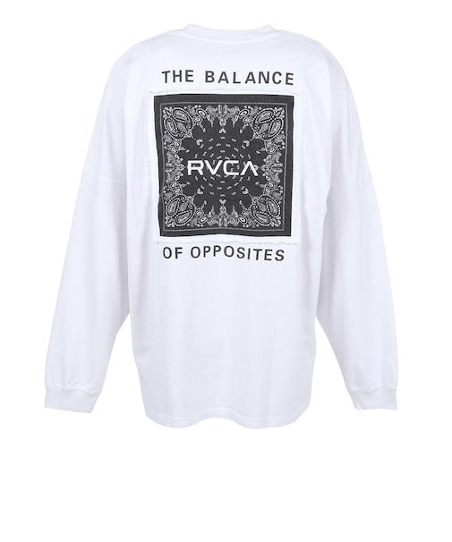 ルーカ（RVCA）BANDANA BALANCE CRAST 長袖Tシャツ BG042052 WHT