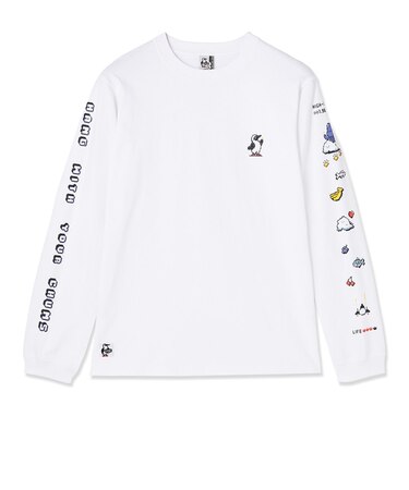 チャムス（CHUMS）ゲームセンターブラッシュドロングスリーブTシャツ CH01-2877-W001