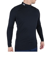 アンダーアーマー(UNDER ARMOUR)ゴルフウェア インナー 吸汗 速乾 ヒートギア フィッティド 長袖モックネックシャツ 1371672 001
