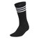 アディダス（adidas）ゴルフ クルー丈 スリーストライプ クッションソックス MGR52-HT5825 BK/WH
