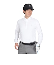 トミーアーマー(Tommy Armour)ゴルフウェア ベーシックロングスリーブポロシャツ TAES24B030101 WHT