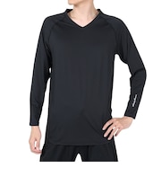 トミーアーマー(Tommy Armour)ゴルフウェア インナー 吸汗速乾 ベーシック 長袖Vネック シャツ TAGC24B040114 BLK